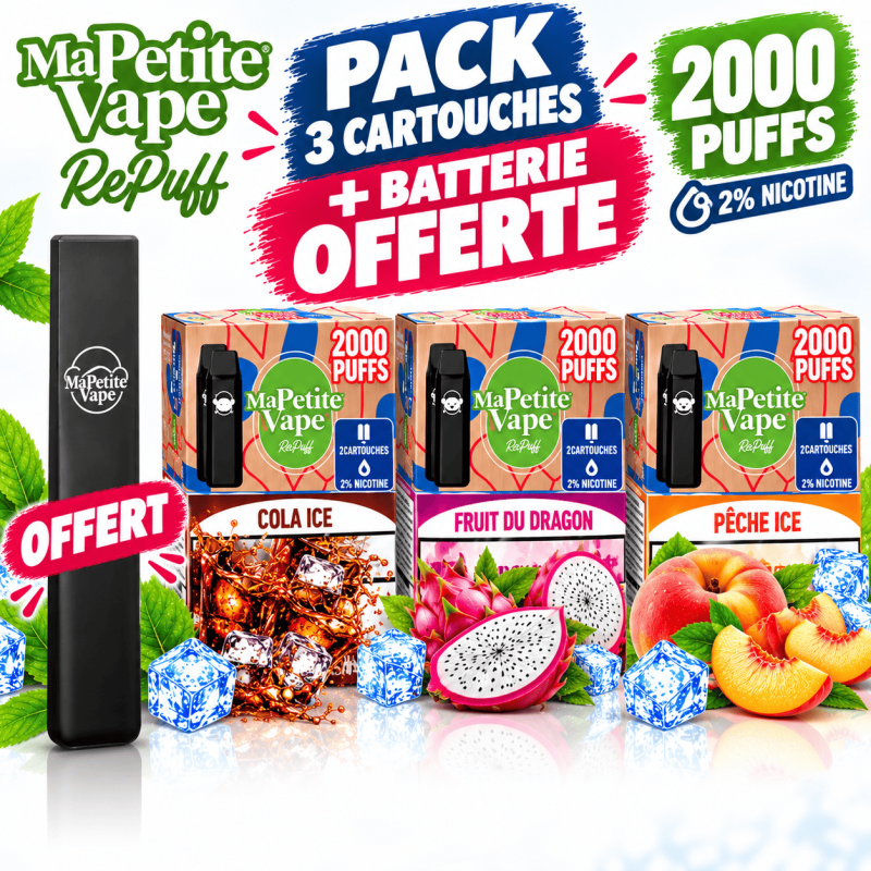 Pack Repuff (batterie + 3 boites de 2 cartouches)